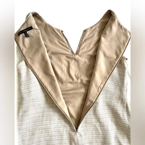 White House Black Market linen lace blend 2 piece dress jacket suit 12 - Picture 12 of 15